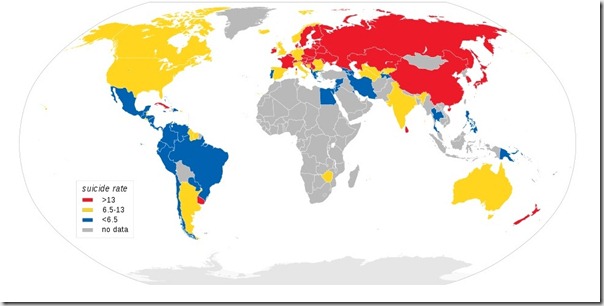 карта суицидов